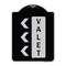 Signmission Valet Left Arrow Heavy-Gauge Aluminum Architectural Sign, 24" x 18", BS-1824-22770 A-DES-BS-1824-22770 - alternate 1